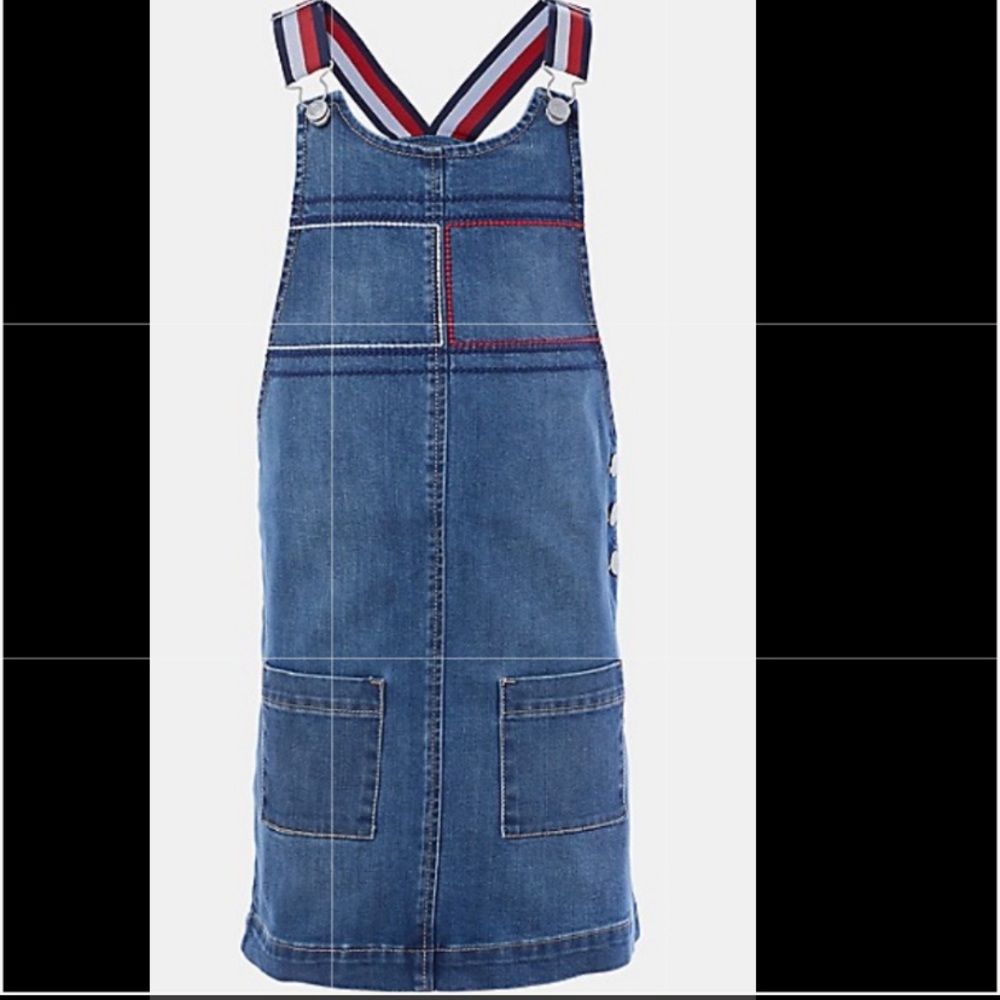 TOMMY HILFIGER
KIDS' DENIM SKIRT OVERALLS
